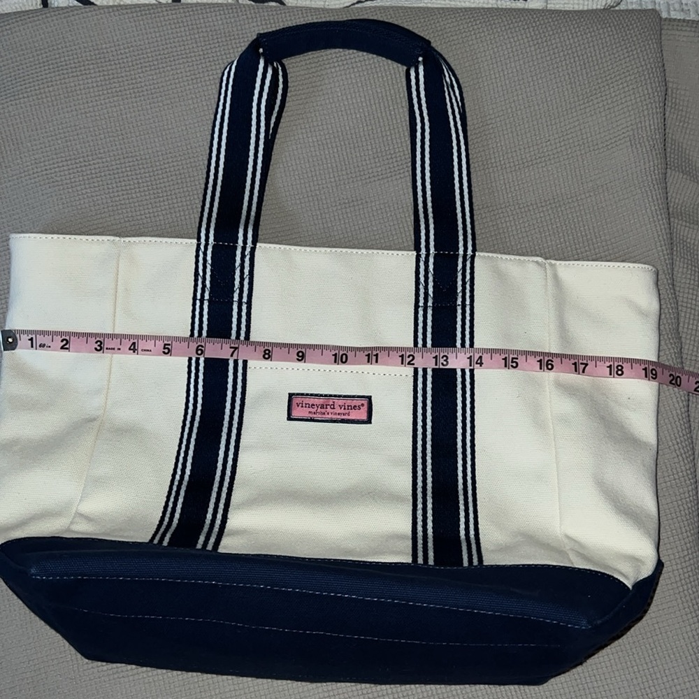 Vineyard Vines Martha’s Vineyard Canvas Tote Preppy - Picture 9 of 11